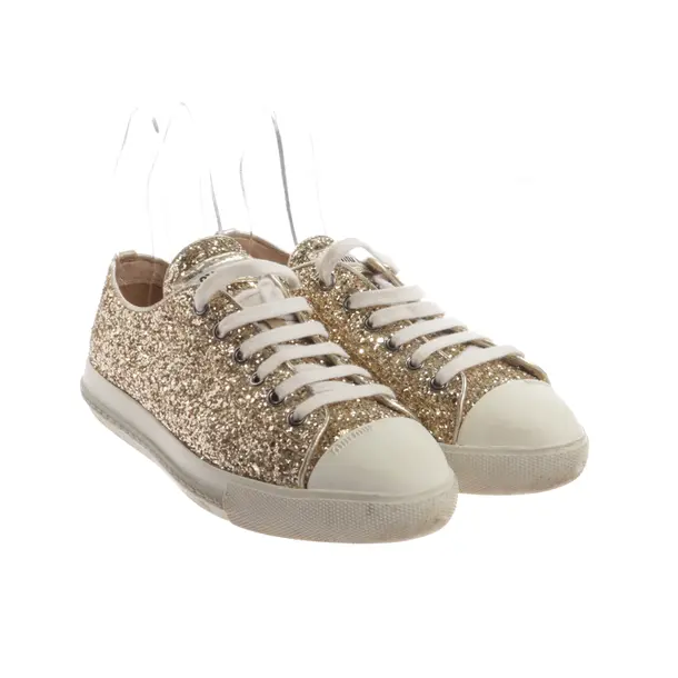 Sneakers, in Gold, Miu Miu