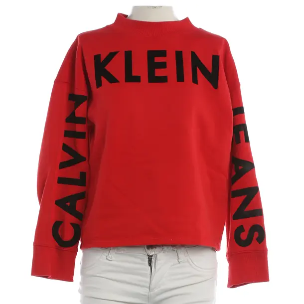 Sweatshirt, in Rot, Baumwolle, Calvin Klein