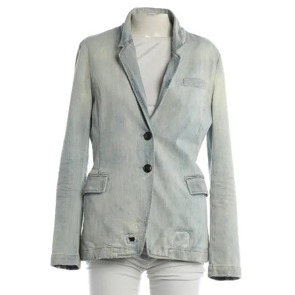 Blazer, in Blu, Cotone, Chiuso