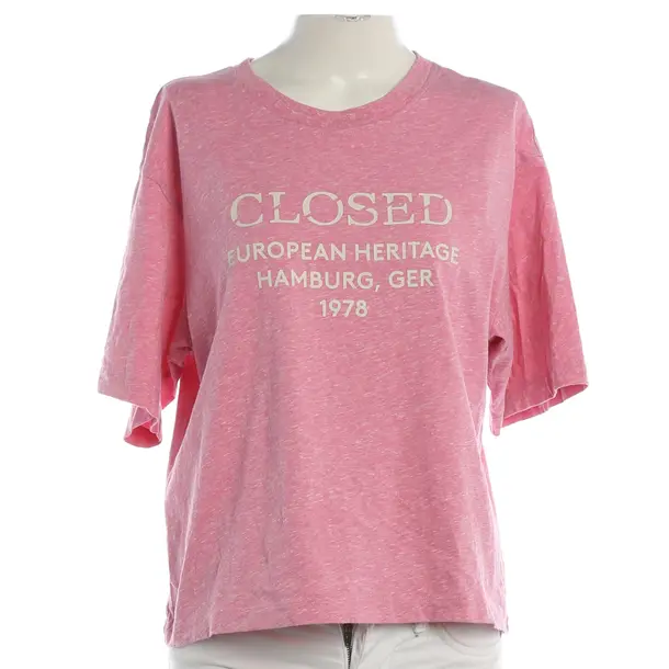 Shirt, in Hellrosa, Baumwolle, Closed
