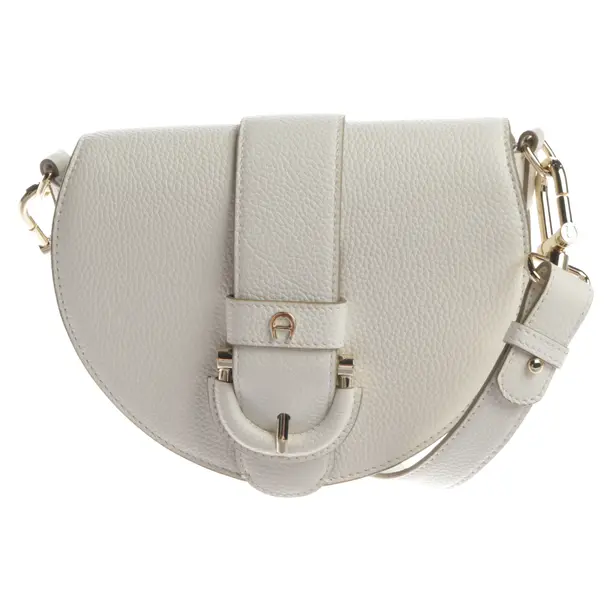 Cross Body Bag, in White, Leather, Aigner