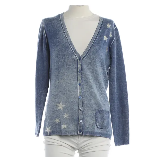 Strickjacke, in Blau, Wolle, six-o-seven