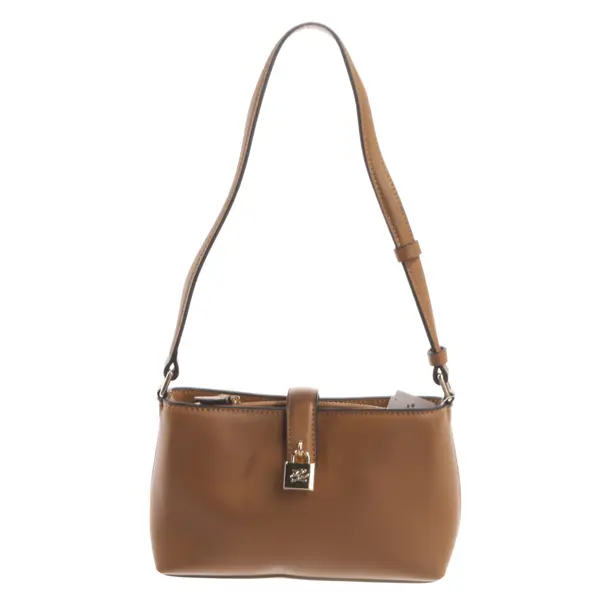 Shoulder Bag, in Light Brown, Leather, Karl Lagerfeld