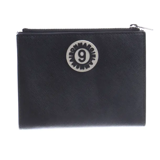 Geldbörse, in Schwarz, Leder, MM6