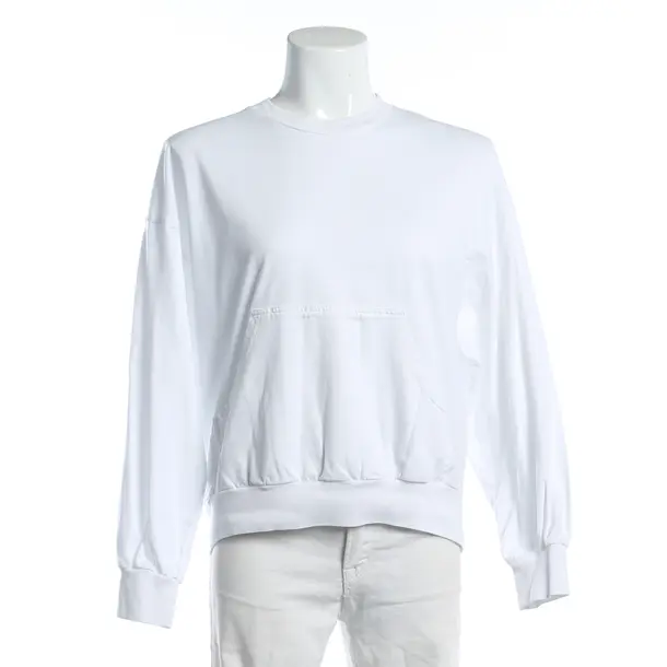 Felpa, in Bianco, Cotone, Vintage americano