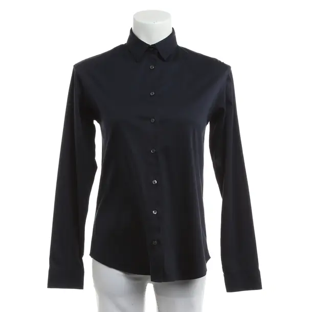 Blouse, in Navy, Cotton, Soluzione