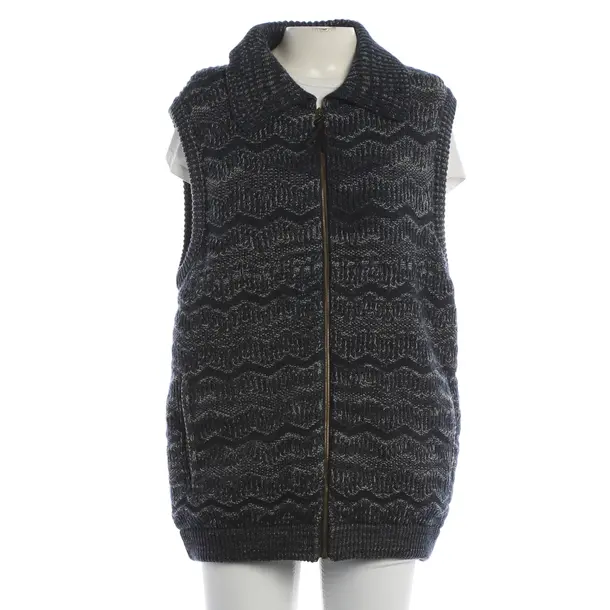 Vest, in Navy, Wool, Missoni