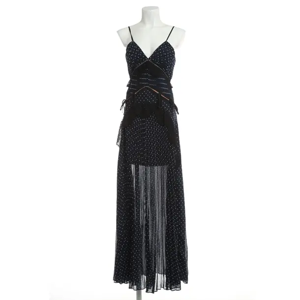 Cocktail Dress, in Navy, Viscose, self-portrait