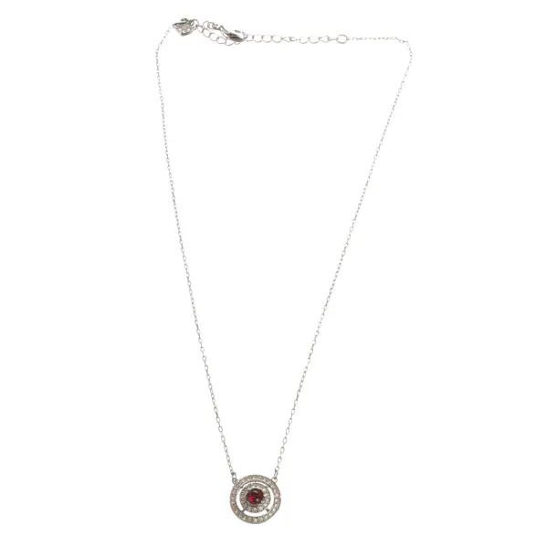Halskette, in Silber, Metall (metallisch, metallisiert), Swarovski