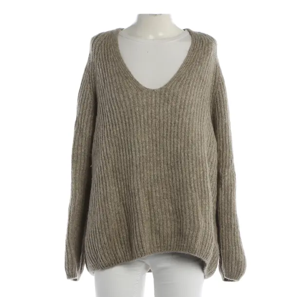 Maglione, in Marrone, Poliammide, Chiuso