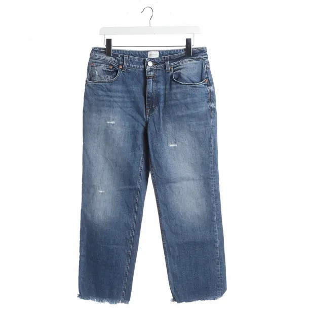 Jeans straight fit, in Blu, Cotone, Chiuso