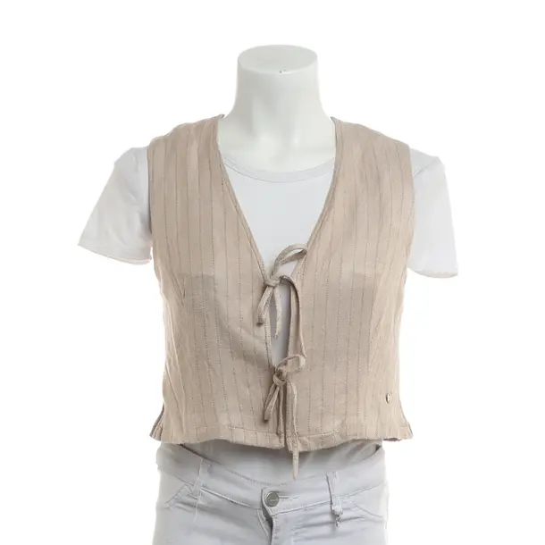 Vest, in Light Brown, Viscose, Mos Mosh