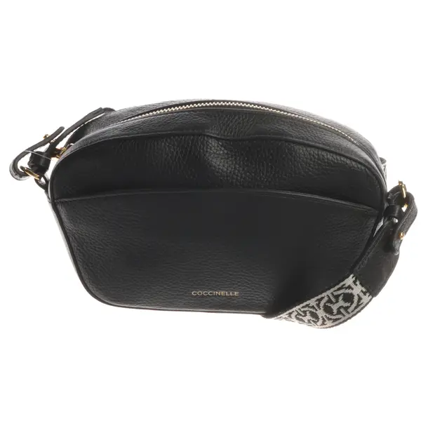 Schultertasche, in Schwarz, Leder, Coccinelle