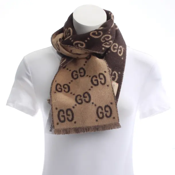 Scarf, in Dark Brown, Wool, Gucci