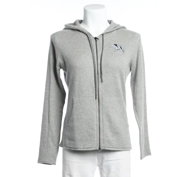 Hoodie, in Gray, Silk, Marc Cain Sports