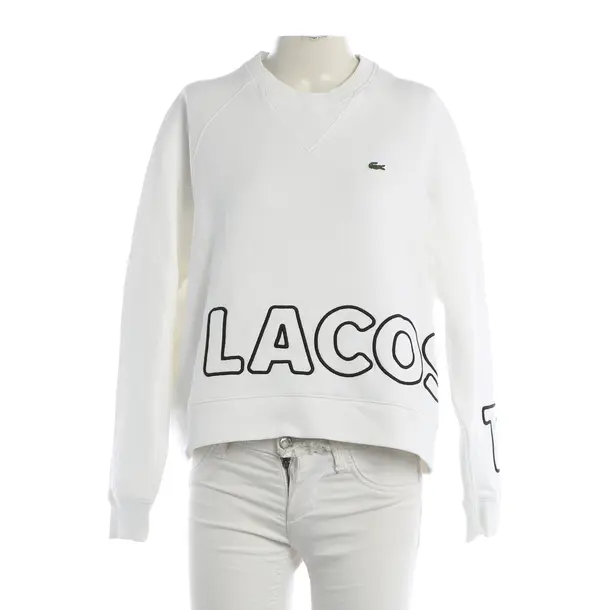 Sweatshirt, in Weiß, Baumwolle, Lacoste