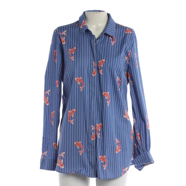 Bluse, in Blau, Baumwolle, Van Laack