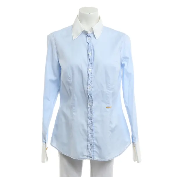 Blouse, in Light Blue, Cotton, 0039 Italy