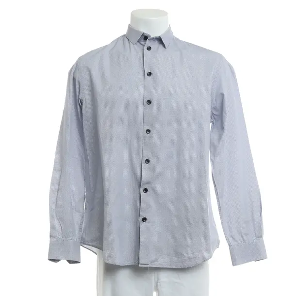Shirt, in Blue, Cotton, Armani Collezioni