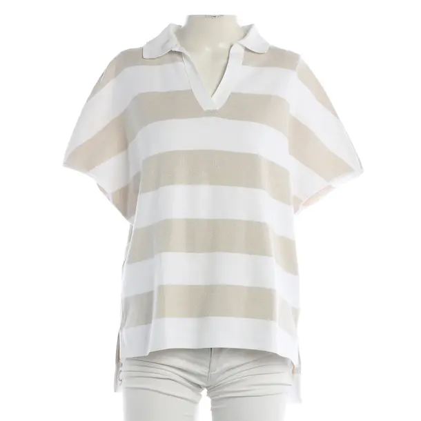 Poloshirt, in Weiß, Baumwolle, Marc Cain
