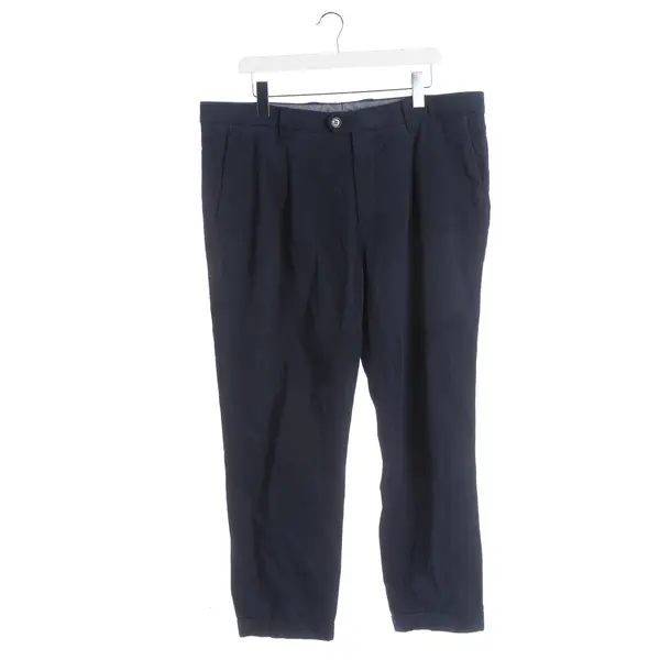 Pants, in Navy, Cotton, Brunello Cucinelli