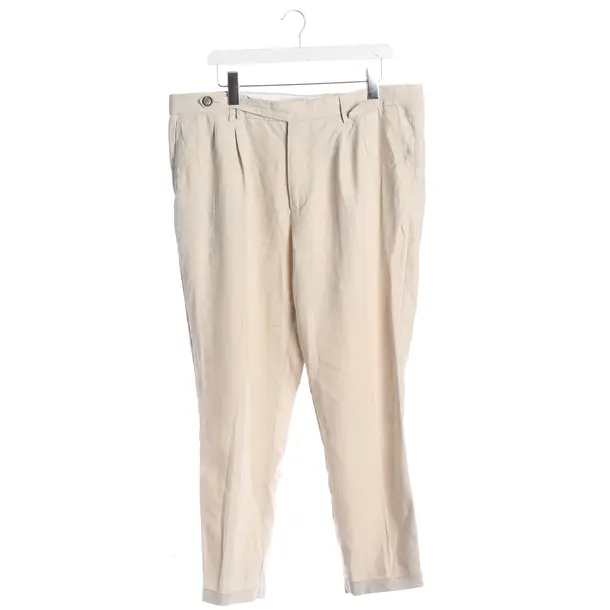 Pants, in Beige, Linen, Brunello Cucinelli
