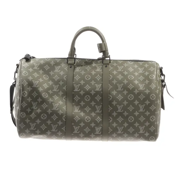 Weekender, in Grün, Leder, Louis Vuitton
