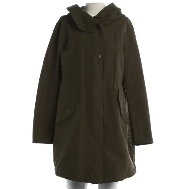 Mid-Season Coat, in Olive Green, Cotton, Woolrich