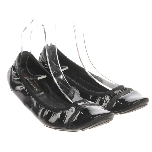 Ballet Flats, in Black, Prada Linea Rossa