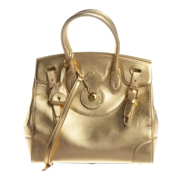 Handbag, in Gold, Leather, Lauren Ralph Lauren