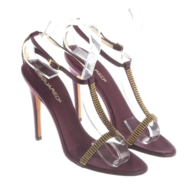 Heeled Sandals, in Gold, Dsquared