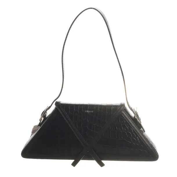 Shoulder Bag, in Black, Leather, Coperni