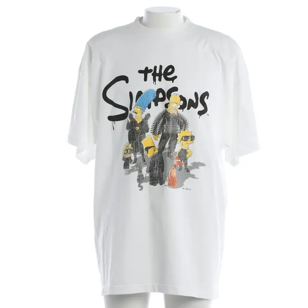 T-Shirt, in White, Cotton, Balenciaga