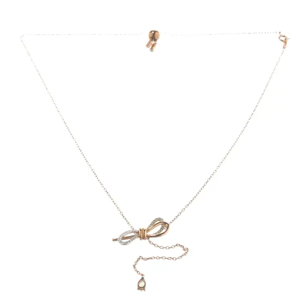 Necklace, in Gold, Metal (metallic, metallized), Swarovski