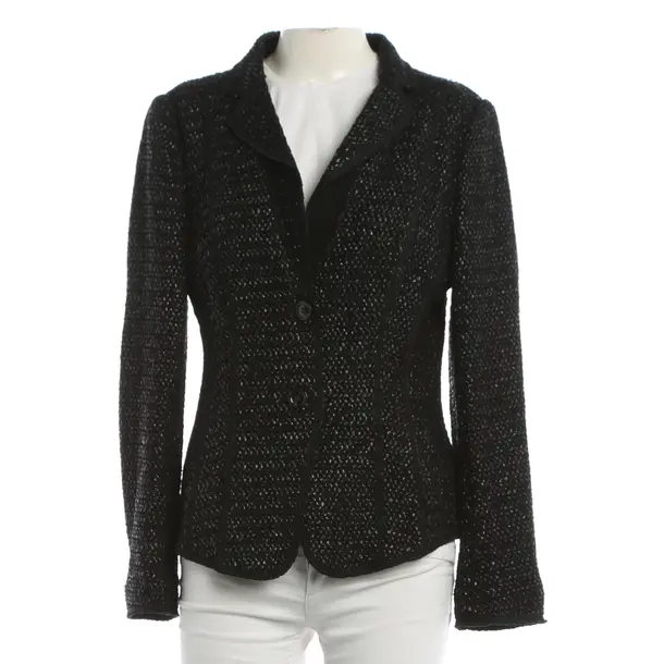 Blazer, in Black, Cotton, Marc Cain