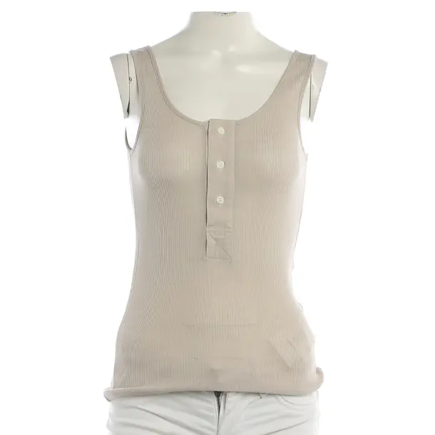 Top, in Beige, Baumwolle, Ami Paris