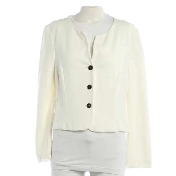 Blazer, in Cream, Viscose, Marc Cain