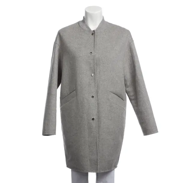 Mid-Season Coat, in Light Gray, Wool, Tommy Hilfiger