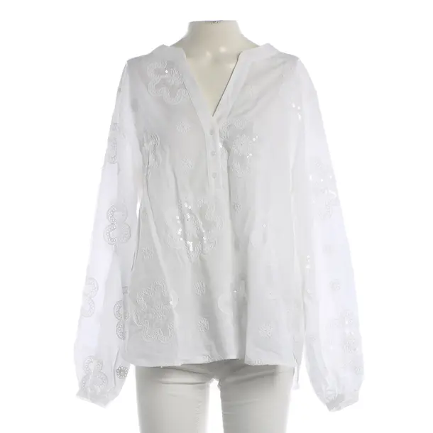 Blouse, in White, Baumwolle, Grace