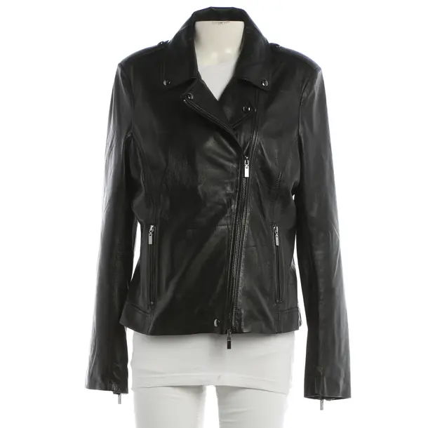Lederjacke, in Schwarz, Leder, Repeat