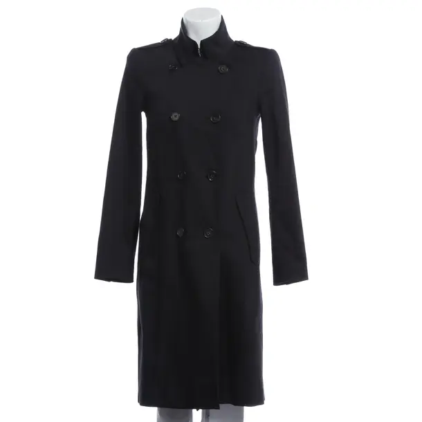 Mid-Season Coat, in Black, Cotton, Drykorn