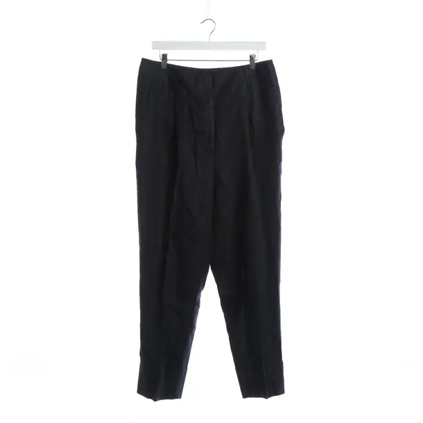Pants, in Navy, Linen, Peserico