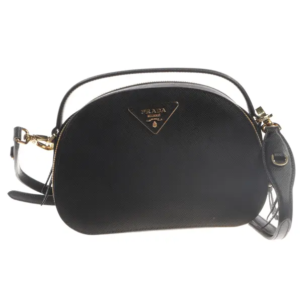 Handbag, in Black, Leather, Prada
