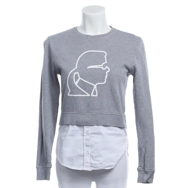 Sweatshirt, in Light Gray, Cotton, Karl Lagerfeld