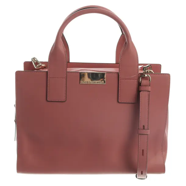 Handbag, in Pink, Polyurethane, Karl Lagerfeld