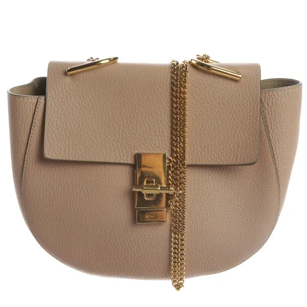 Schultertasche, in Hellrosa, Leder, Chloé