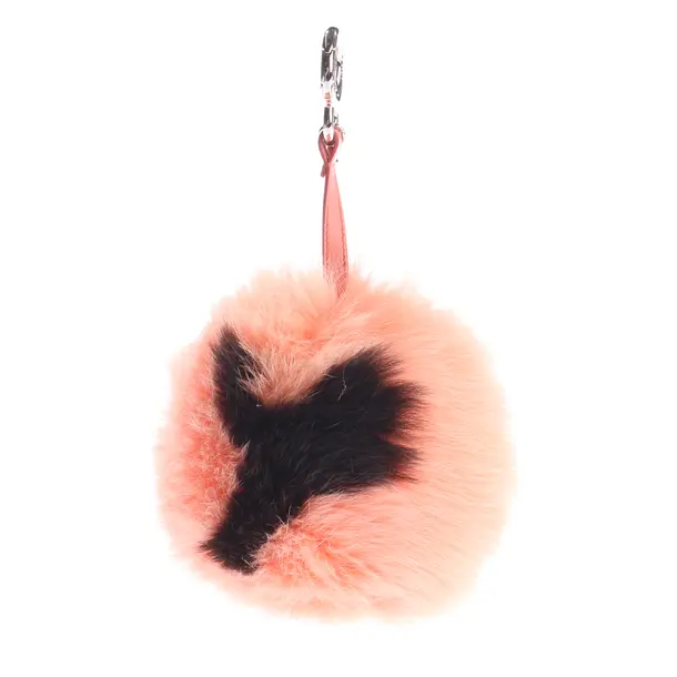 Keyring, in Light Pink, Fur, Fendi