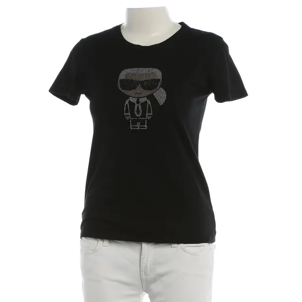 Shirt, in Schwarz, Baumwolle, Karl Lagerfeld