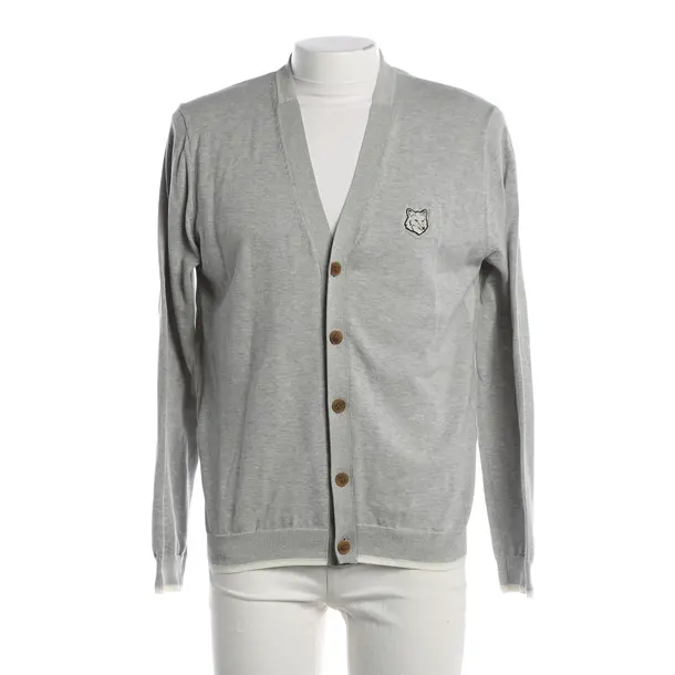 Cardigan, in Grigio, Cotone, Maison Kitsuné