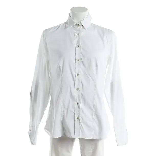 Blouse, in White, Cotton, Soluzione